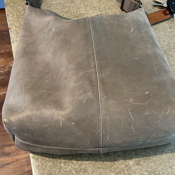 ABLE grey leather purse - Picture 3 of 7